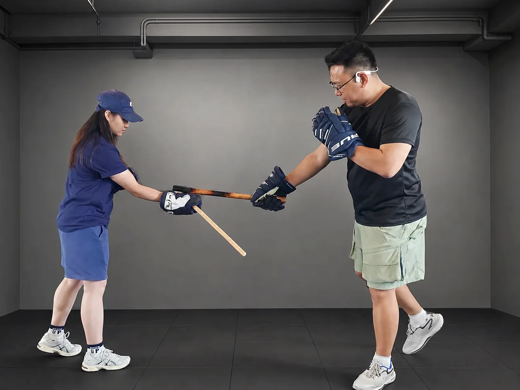 Mayair Combat light contact stick sparring with gloves